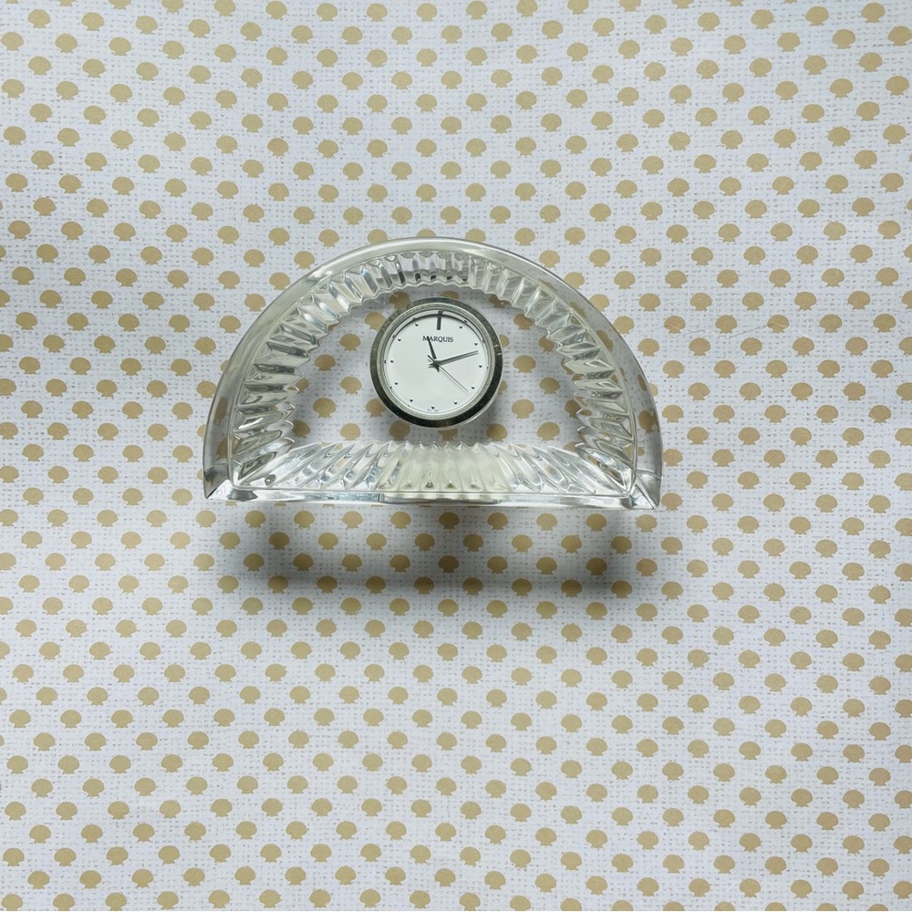 MARQUIS Waterford Crystal Desk Clock